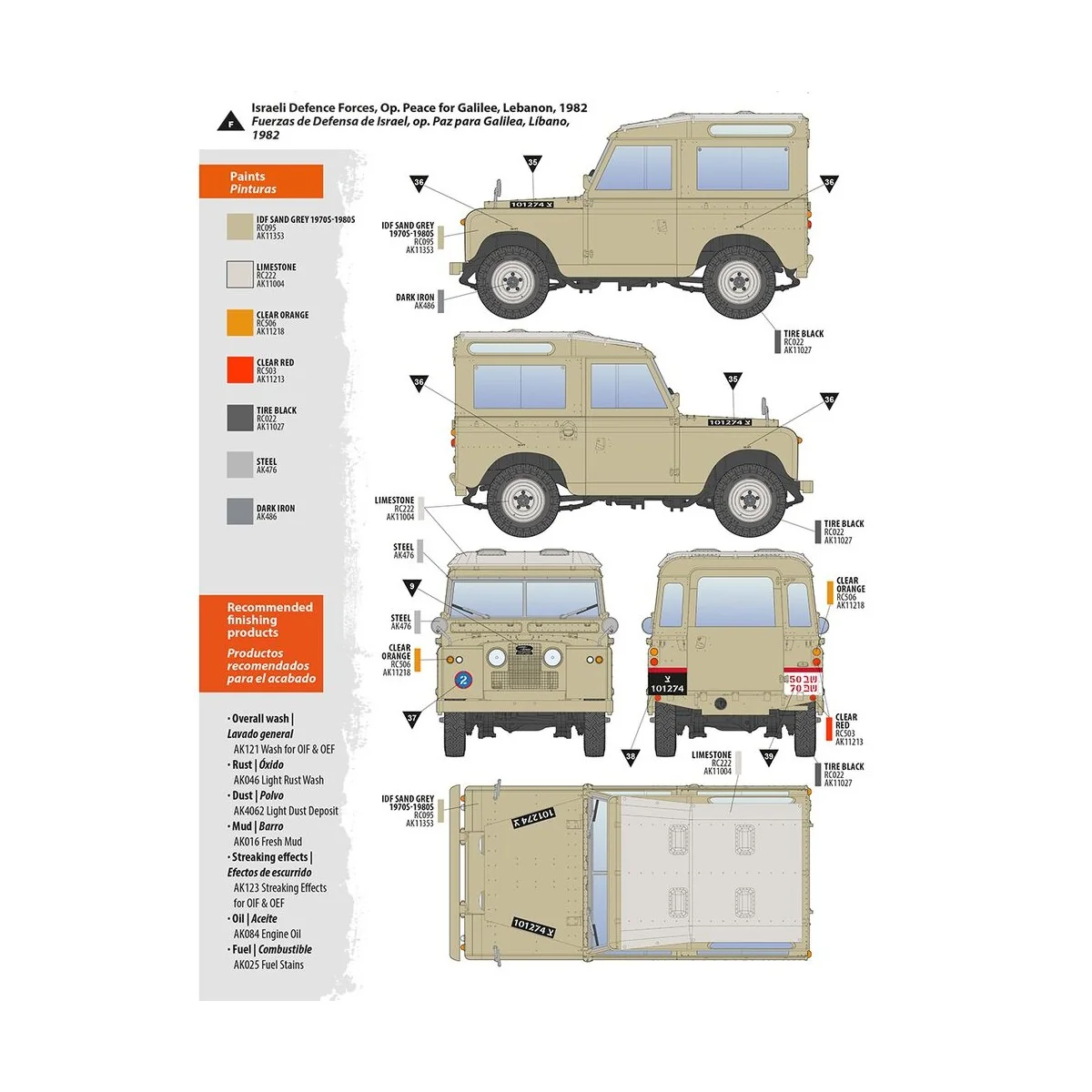 Land Rover 88 Series IIA -Station Wagon, 1/35 - AK Interactive AK35013