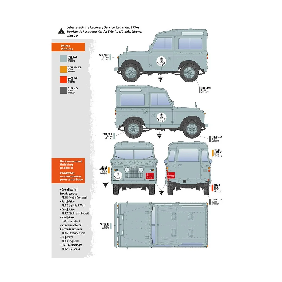 Land Rover 88 Series IIA -Station Wagon, 1/35 - AK Interactive AK35013