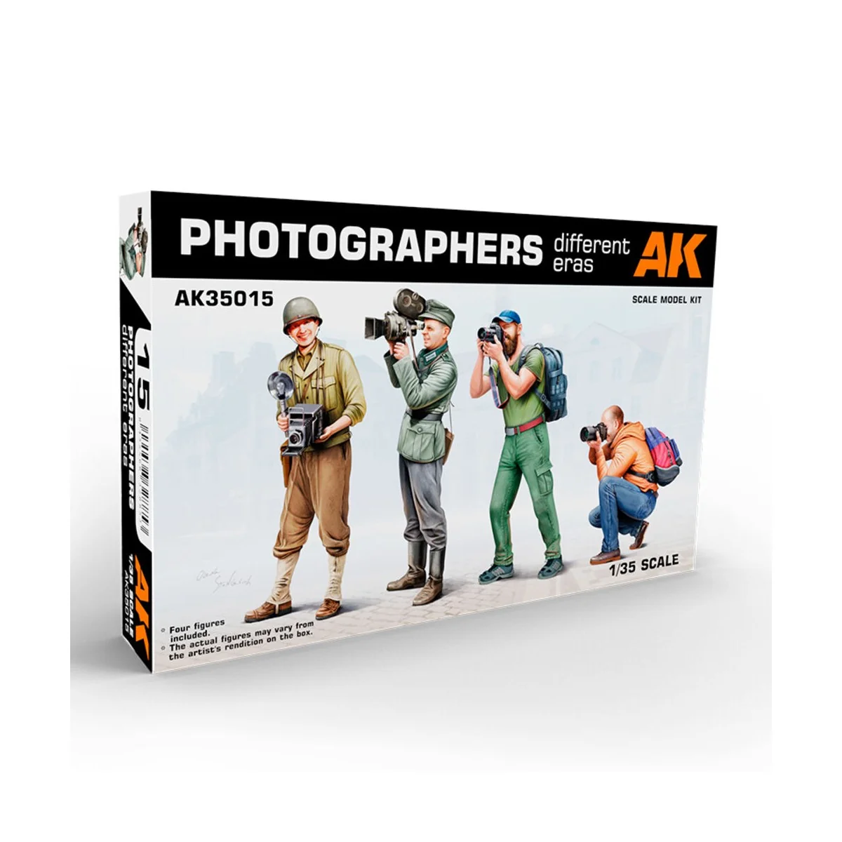 Photographers (DIFFERENT ERAS) 1/35., 1/35 - AK Interactive AK35015