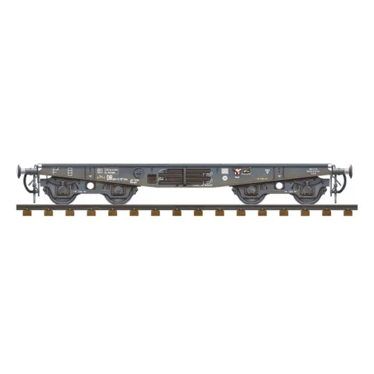 GERMAN RAILWAY SCHWERER PLATTFORMWAGEN TYME SSYS, 1/35 - AK Interac...
