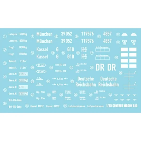 GERMAN RAILWAY COVERED G10 WAGON GEDECKTER GÜTERWAGEN G10, 1/35 - A...