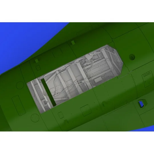 F-16C wheel bays early PRINT 1/48 KINETIC, 1/48 - Eduard Accessorie...