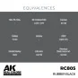 Real Colors: Rubber Black 17 ml. - AK Interactive RC805