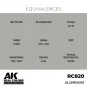 Real Colors: Aluminium 17 ml. - AK Interactive RC820