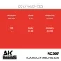 Real Colors: Fluorescent Red RAL 3026 17 ml. - AK Interactive RC837