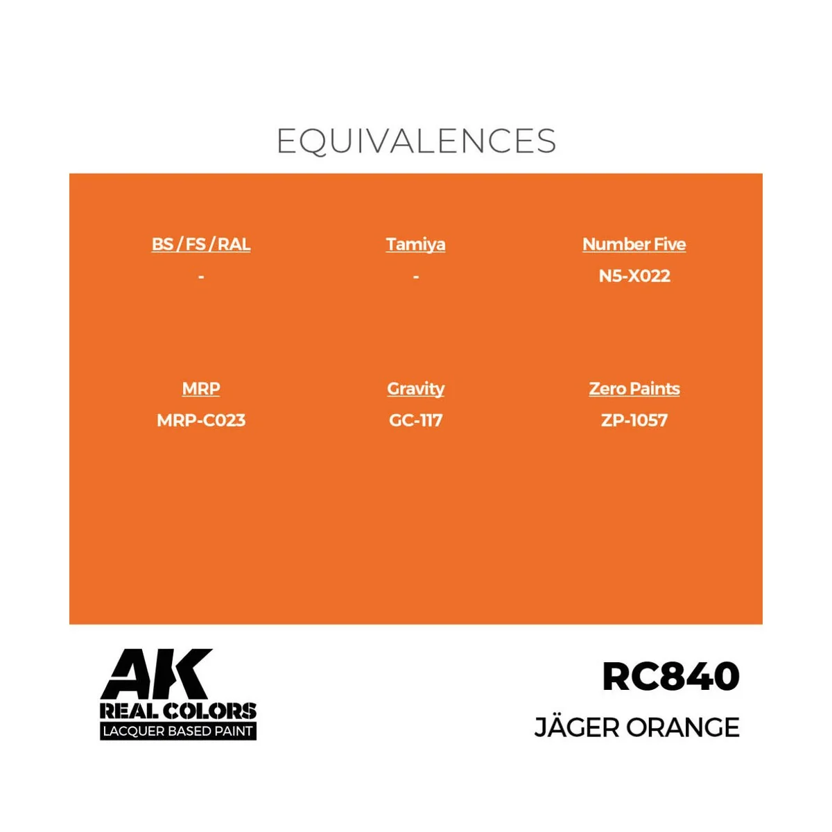 Real Colors: Jäger Orange 17 ml. - AK Interactive RC840