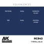 Real Colors: Tyrrell Blue 17 ml. - AK Interactive RC843
