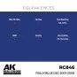 Real Colors: Rally Blue 02C 2001-2006 17ml. - AK Interactive RC846