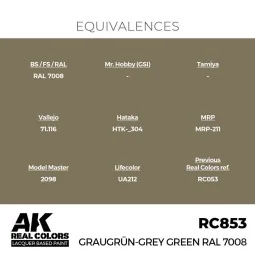 Real Colors: Graugrün-Grey Green RAL 7008 17 ml. - AK Interactive R... 2