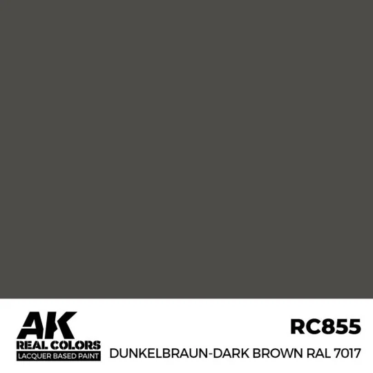 Real Colors: Dunkelbraun-Dark Brown RAL 7017 17 ml. - AK Interactiv...