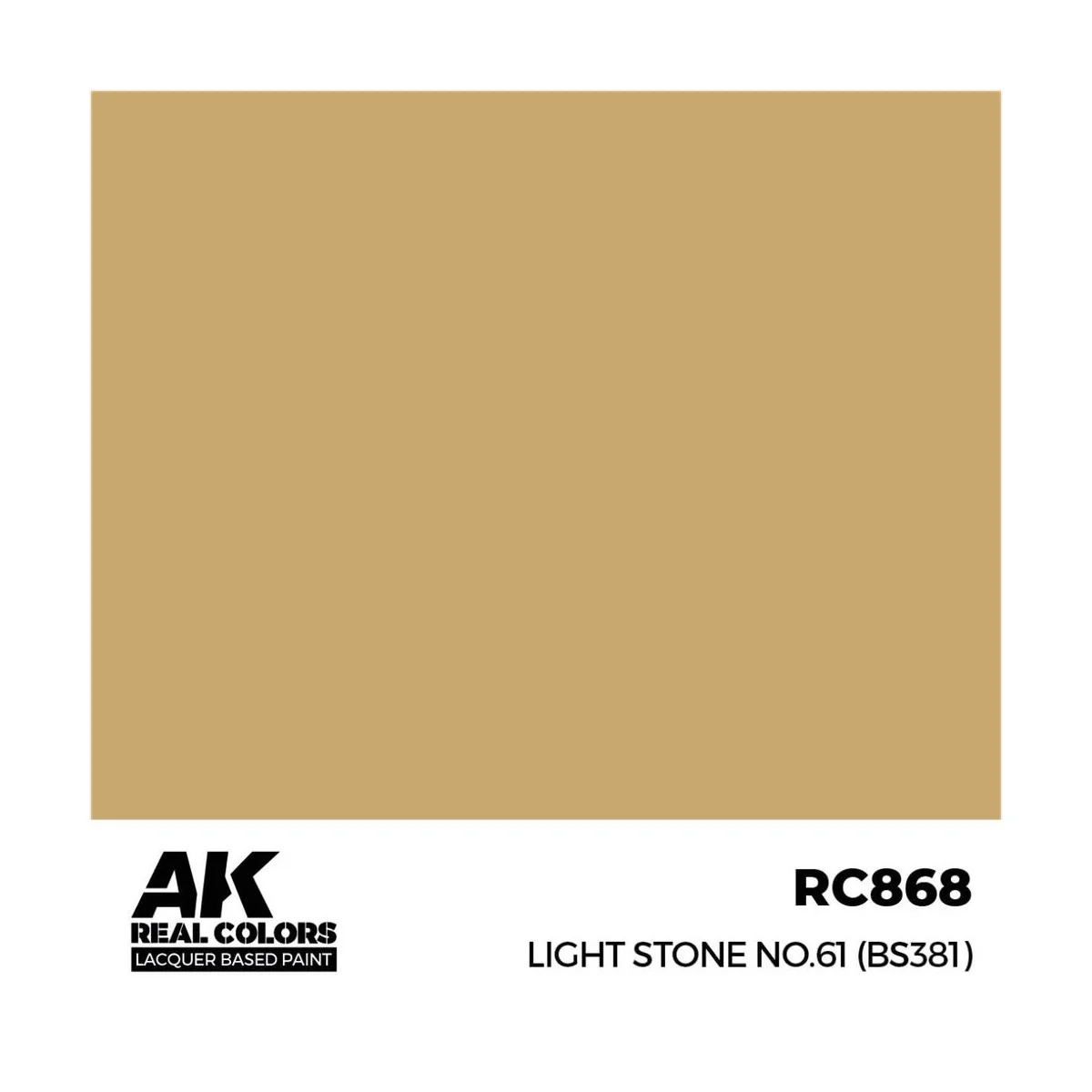 Real Colors: Light Stone No.61 (BS381) 17 ml. - AK Interactive RC868