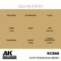 Real Colors: Light Stone No.61 (BS381) 17 ml. - AK Interactive RC868