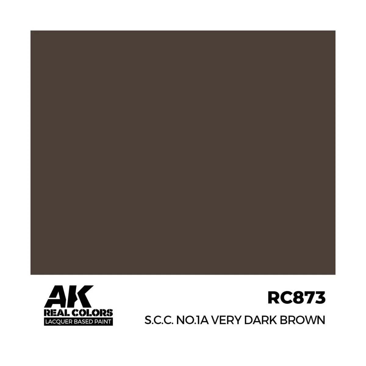 Real Colors: S.C.C. No.1A Very Dark Brown 17 ml. - AK Interactive R...