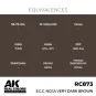 Real Colors: S.C.C. No.1A Very Dark Brown 17 ml. - AK Interactive R...