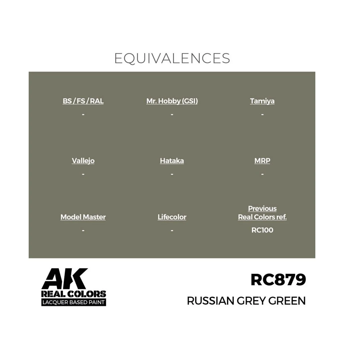 Real Colors: Russian Grey Green 17 ml. - AK Interactive RC879
