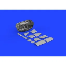 P-38J right engine PRINT 1/48 TAMIYA - Eduard Accessories 648982