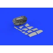 P-38J right engine PRINT 1/48 TAMIYA, 1/48 - Eduard Accessories 648982