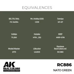 Real Colors: NATO Green 17 ml. - AK Interactive RC886 2