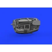 P-38J right engine PRINT 1/48 TAMIYA - Eduard Accessories 648982