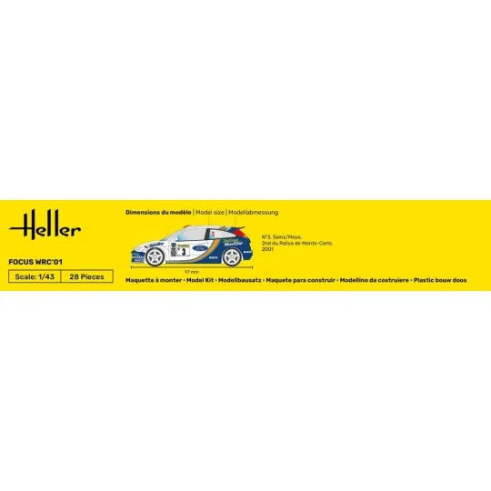 Focus WRC'01, 1/43 - Heller 80196 Focus WRC'01, 1/43 - Heller 80196