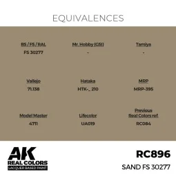 Real Colors: Sand FS 30277 17 ml. - AK Interactive RC896 2