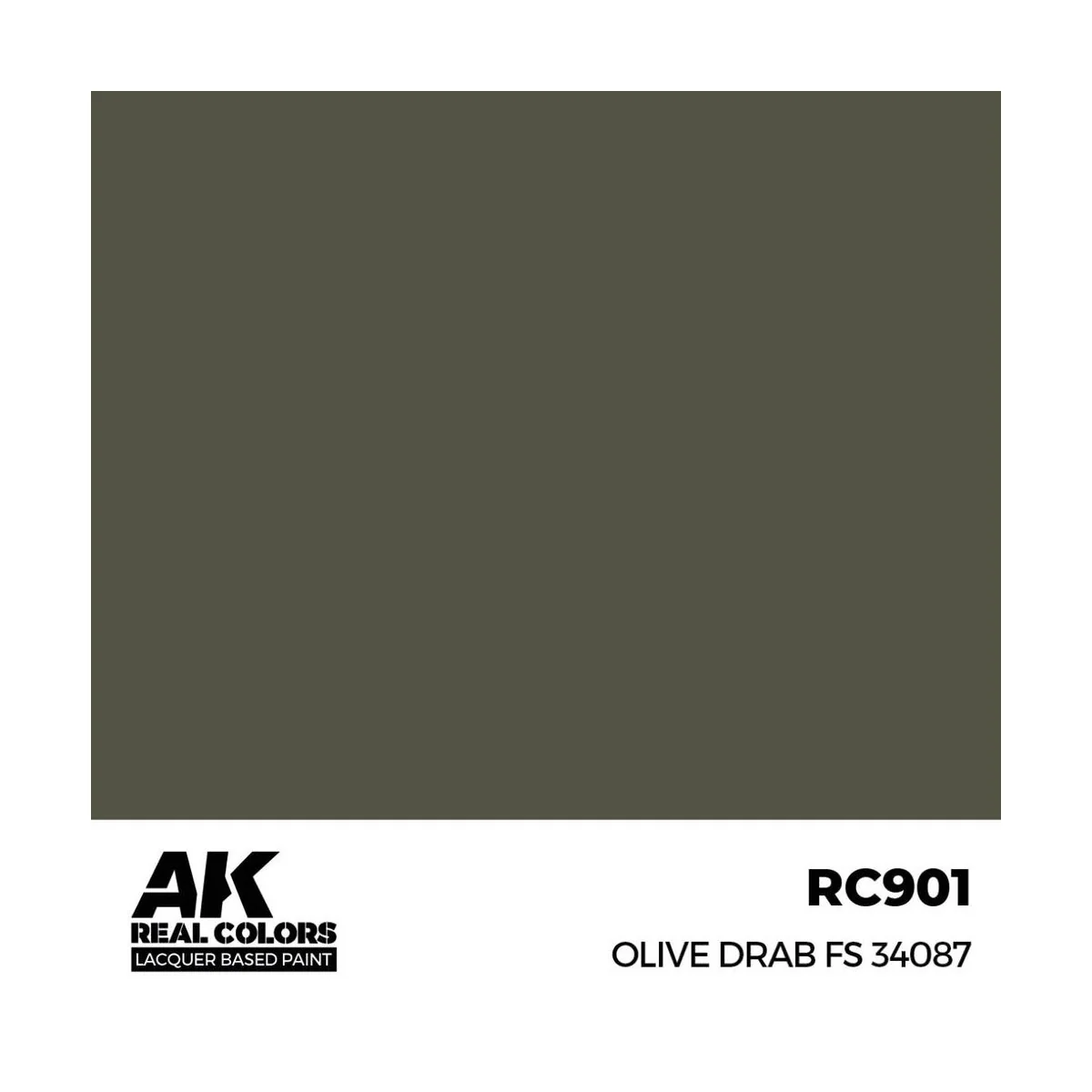 Real Colors: Olive Drab FS 34087 17 ml. - AK Interactive RC901