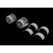 Beaufort Mk.I engines PRINT ICM, 1/48 - Eduard Accessories 648983