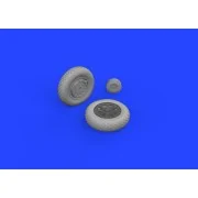 F4U wheels 1/48 MAGIC FACTORY - Eduard Accessories 648985