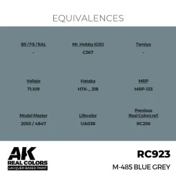 Real Colors: M-485 Blue Grey 17 ml. - AK Interactive RC923 2
