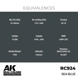 Real Colors: Sea Blue 17 ml. - AK Interactive RC924 2