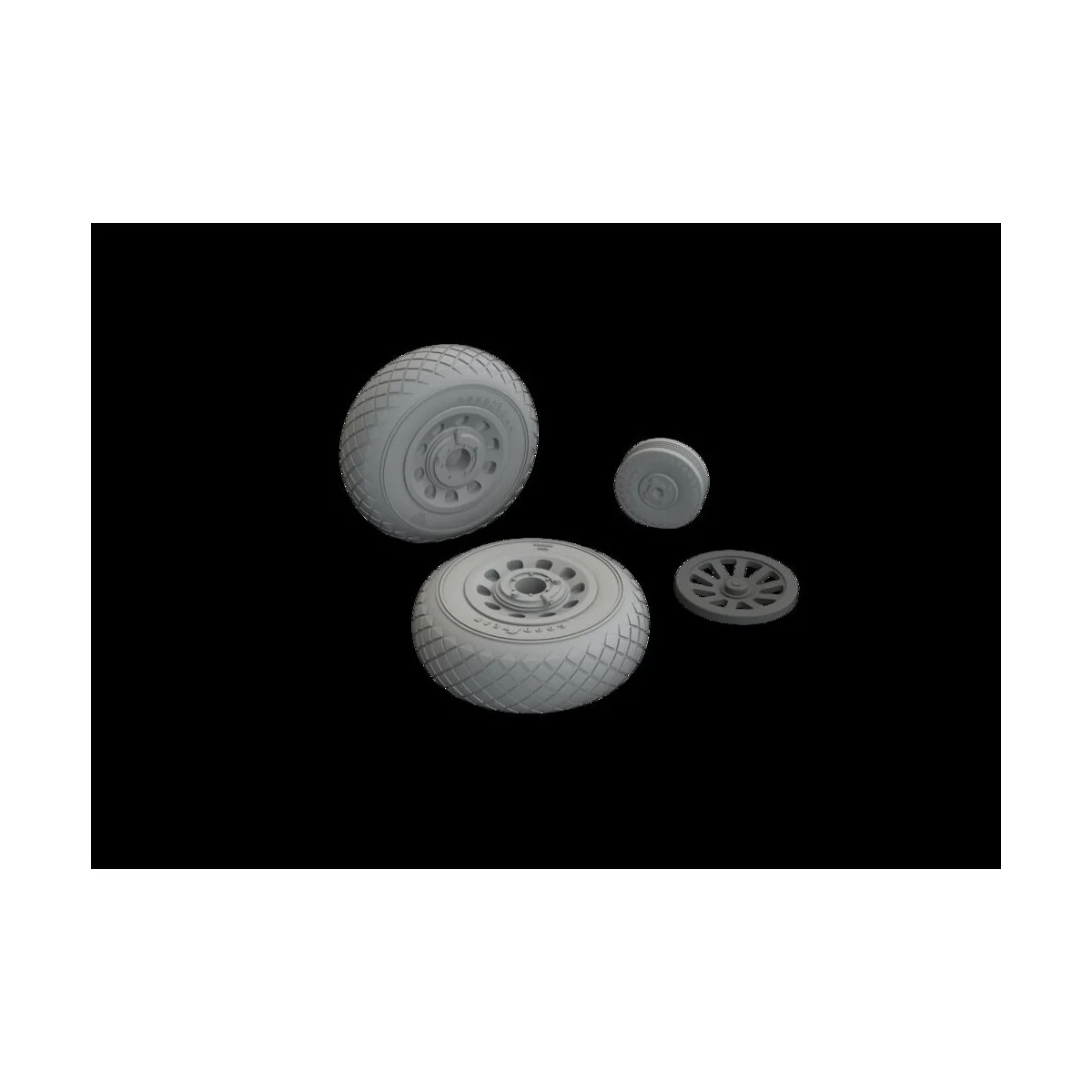 P-51B/C wheels diamond tread EDUARD - Eduard Accessories 648986