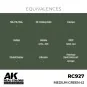 Real Colors: Medium Green 42 17 ml. - AK Interactive RC927