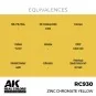 Real Colors: Zinc Chromate Yellow 17 ml. - AK Interactive RC930