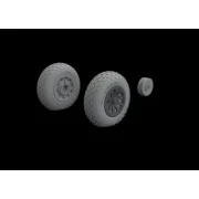 P-51B/C wheels oval tread EDUARD - Eduard Accessories 648987
