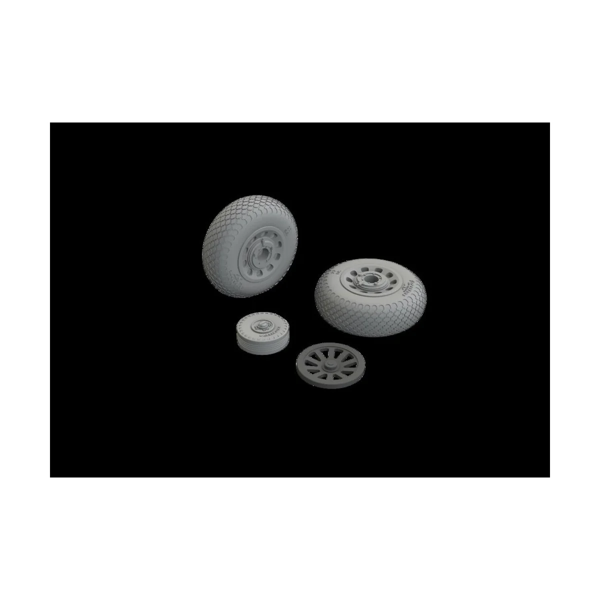 P-51B/C wheels cross tread EDUARD - Eduard Accessories 648988