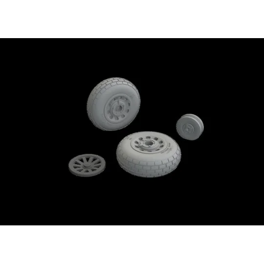 P-51B/C wheels block tread EDUARD, 1/48 - Eduard Accessories 648989 P-51B/C wheels block tread EDUARD, 1/48 - Eduard Accessories 648989