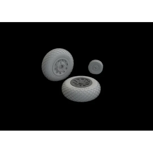P-51B/C wheels diamond tread 2 EDUARD - Eduard Accessories 648990