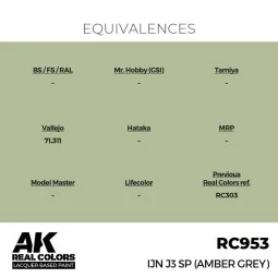 Real Colors: IJN J3 SP (AMBER GREY) 17 ml. - AK Interactive RC953 2