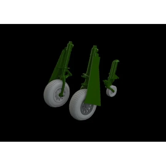 P-51B/C wheels block tread 2 EDUARD, 1/48 - Eduard Accessories 648991