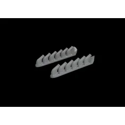 P-51B/C exhaust stacks EDUARD - Eduard Accessories 648992