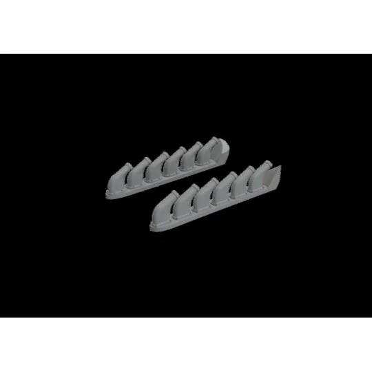P-51B/C exhaust stacks EDUARD - Eduard Accessories 648992
