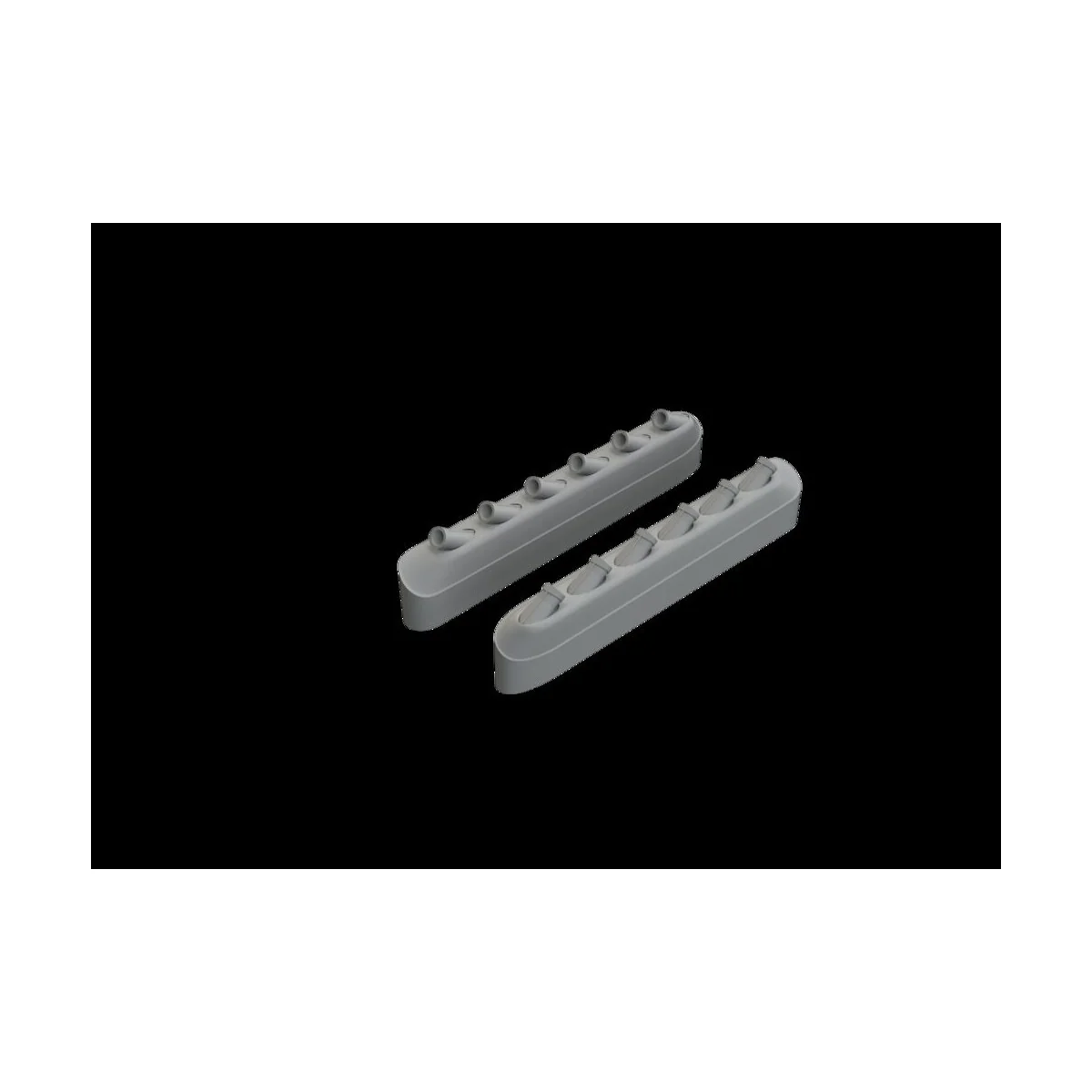 P-51B/C exhaust stacks w/fairing EDUARD - Eduard Accessories 648993