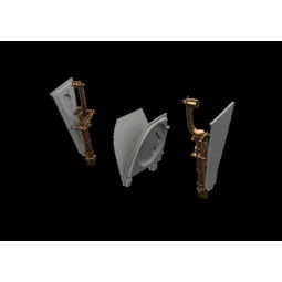 P-51B/C undercarriage legs BRONZE EDUARD, 1/48 - Eduard Accessories...