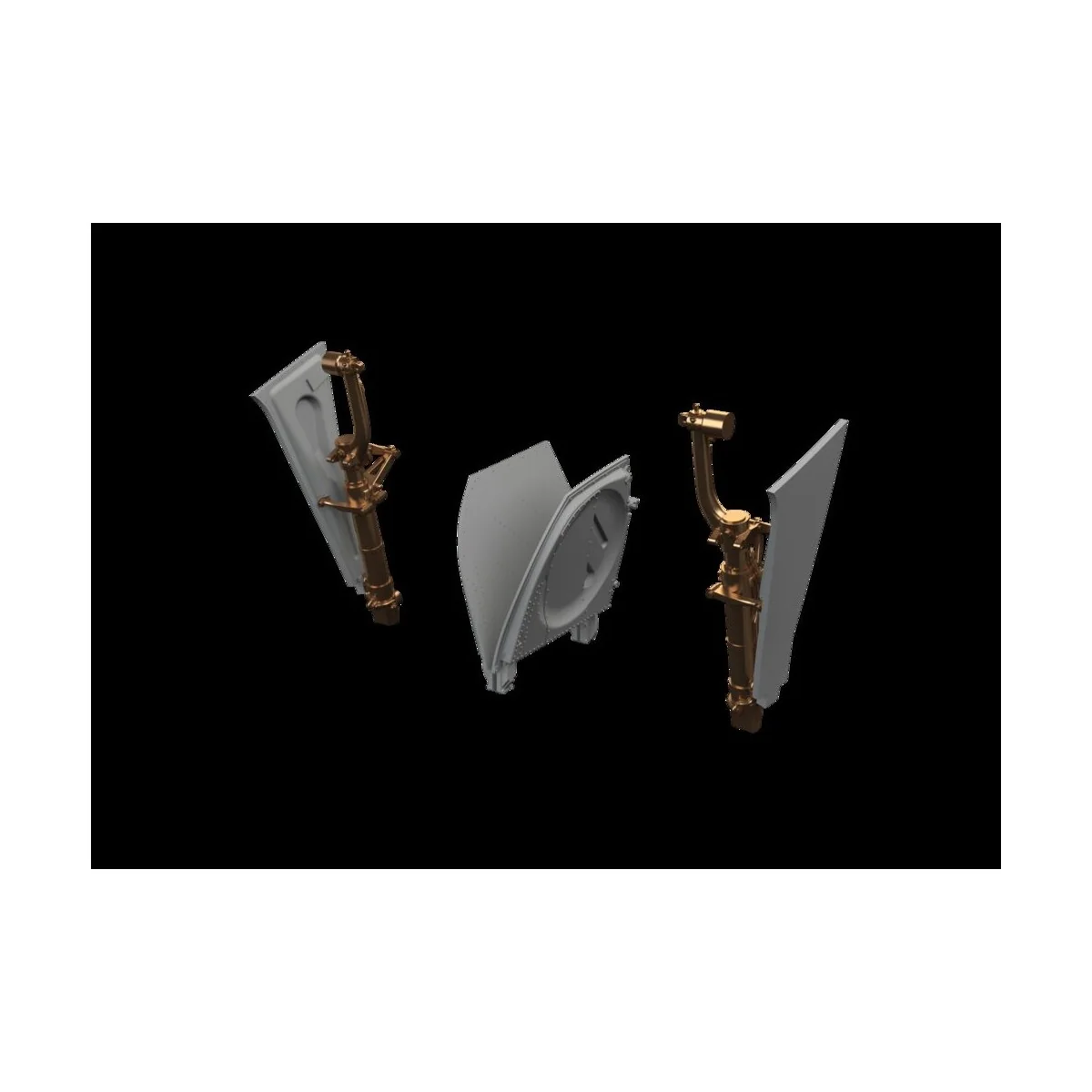 P-51B/C undercarriage legs BRONZE EDUARD, 1/48 - Eduard Accessories...