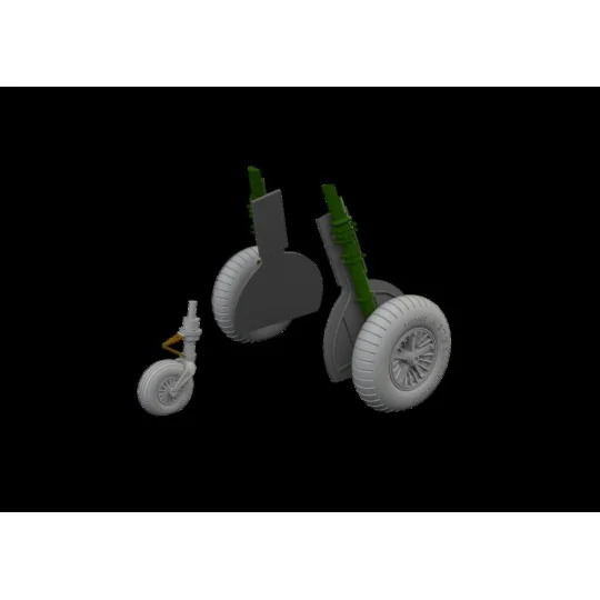 Bf 108 wheels spoked EDUARD, 1/48 - Eduard Accessories 648998