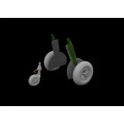 Bf 108 wheels spoked EDUARD, 1/48 - Eduard Accessories 648998