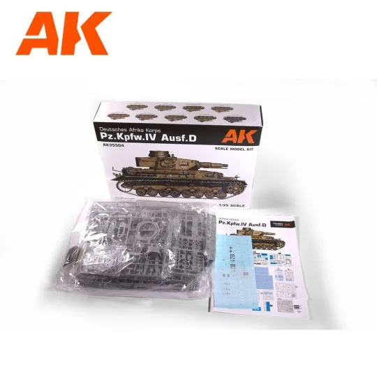 PZ.KPFW.IV AUSF.D AFRIKA KORPS+DAK PANZERFAHRER, 1/35 - AK Interact...