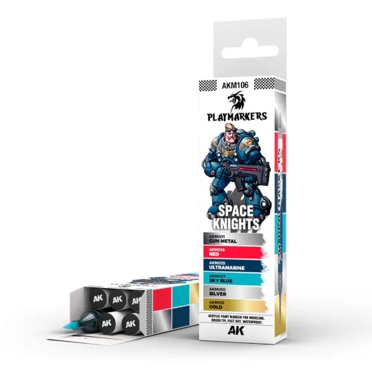 PLAYMARKERS SET - SPACE KNIGHT (6 ref.) - AK Interactive AKM106