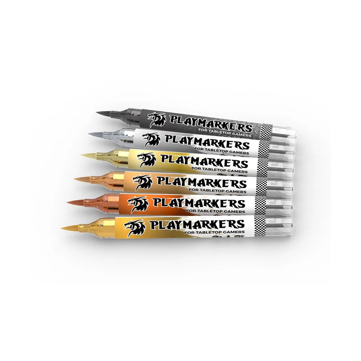 PLAYMARKERS SET - FULL METAL (6 ref.) - AK Interactive AKM105