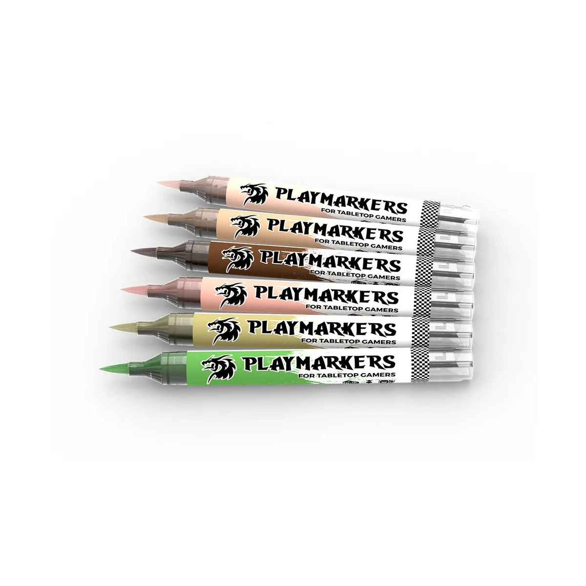 PLAYMARKERS SET - SKIN & FLESH TONES (6 ref.) - AK Interactive AKM107